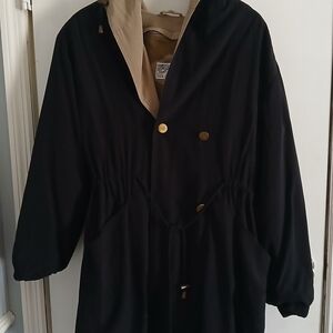 Vintage Oversize Style Black Parka